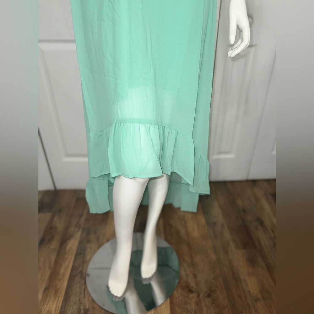 Wild Fable Chiffon Midi Dress | Sweetheart Neckline, High-Low Hem Size S NWT - Picture 12 of 12